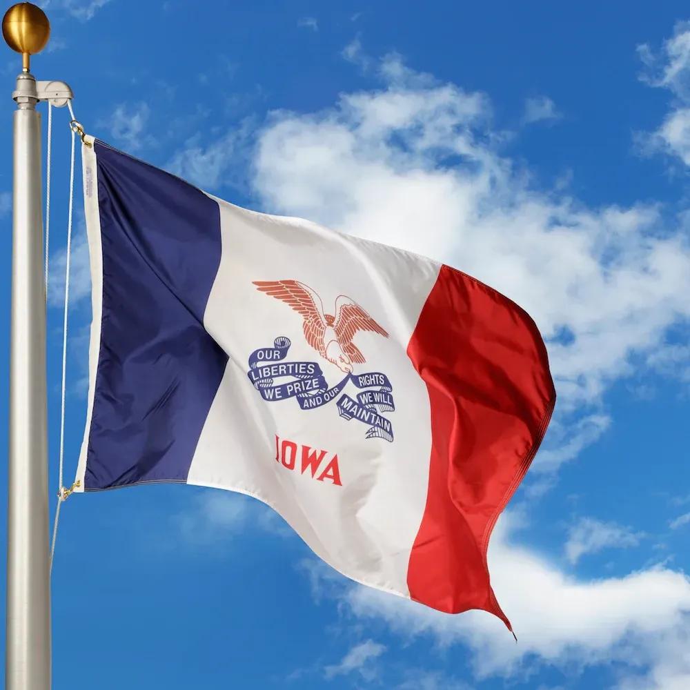 Iowa flag image SVL