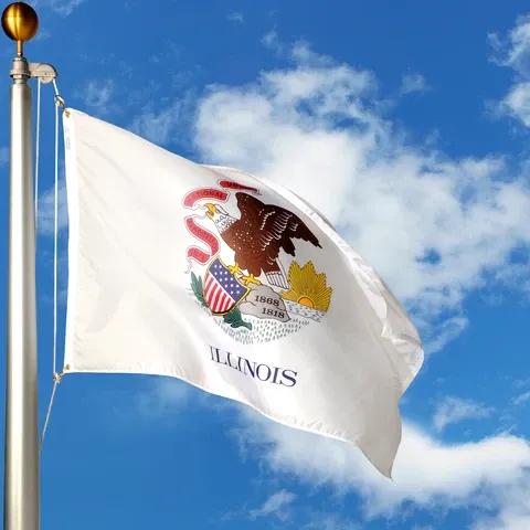 Illinois flag image SVL