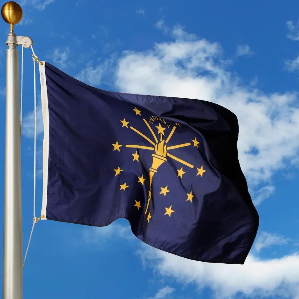 Indiana flag image SVL