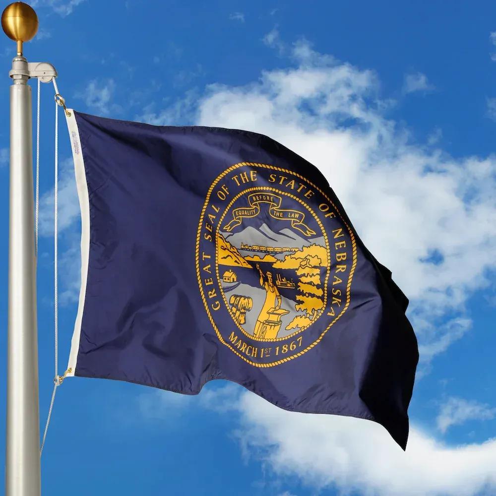 Nebraska flag image SVL