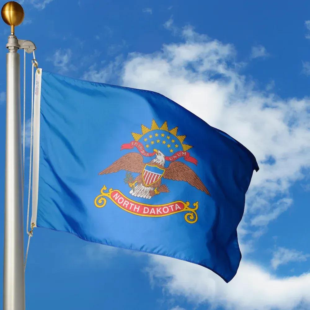 North Dakota flag image SVL