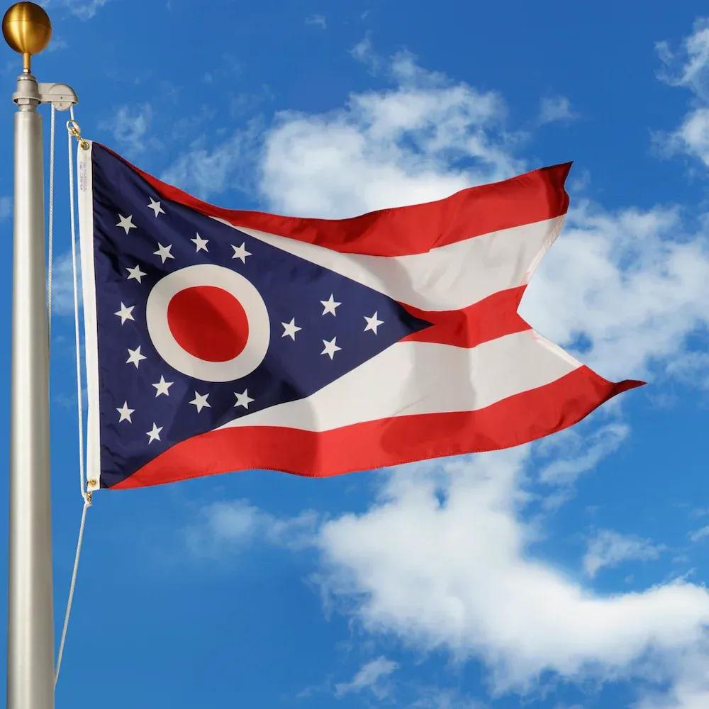 Ohio flag image SVL
