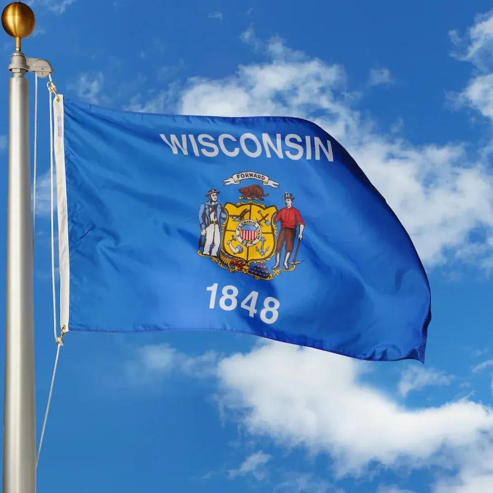 Wisconsin flag image SVL
