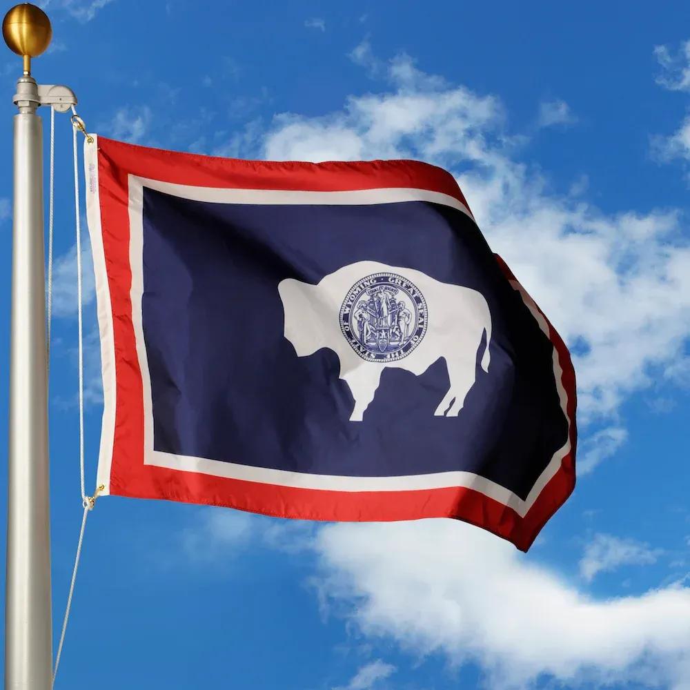 Wyoming flag image SVL